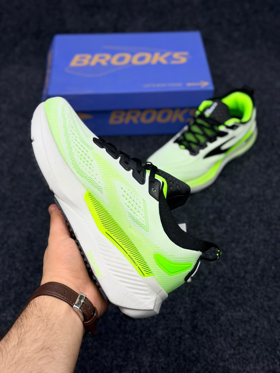 Brooks Glycerin 23 – White / Green Gecko