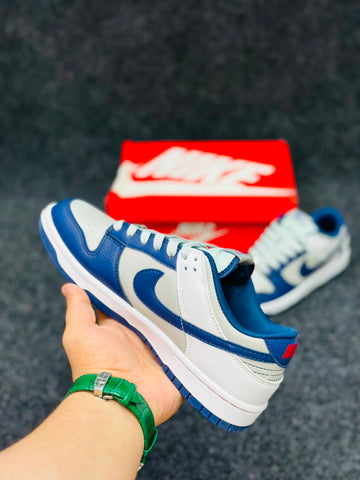 *Nike Dunk Low "Brooklyn Nets" - White / Wolf Grey / Game Royal*