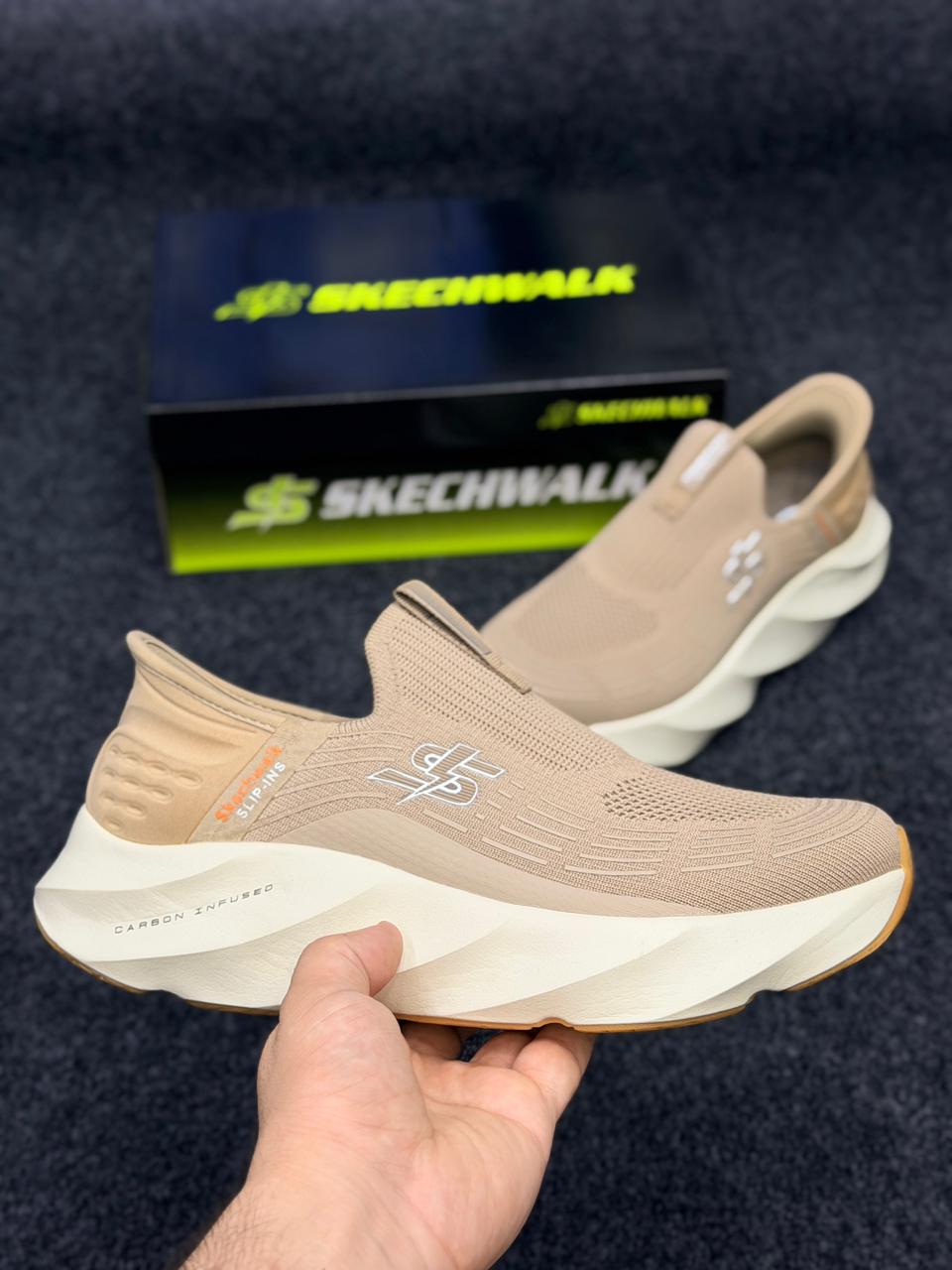 Skechers Hyper Boost – 2026 Model. Cream colour