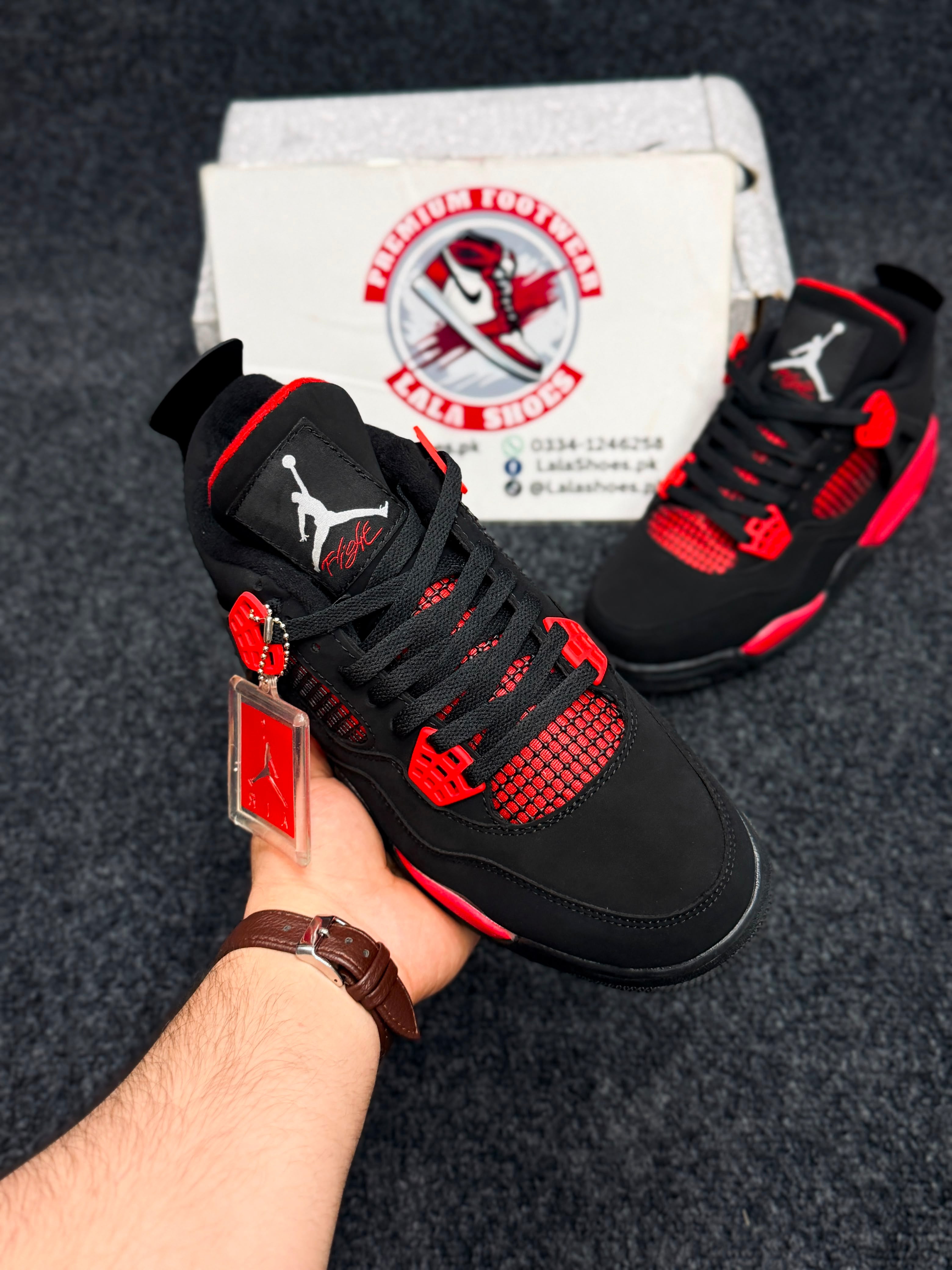 Air Jordan 4 Retro – Bred
Colour: Black / Fire Red / Cement Grey