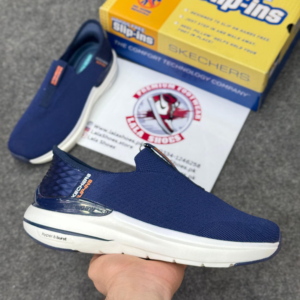 Skechers Slip-ins: Max Cushioning Hyper Burst Navy blue, Air-Cooled Memory Foam